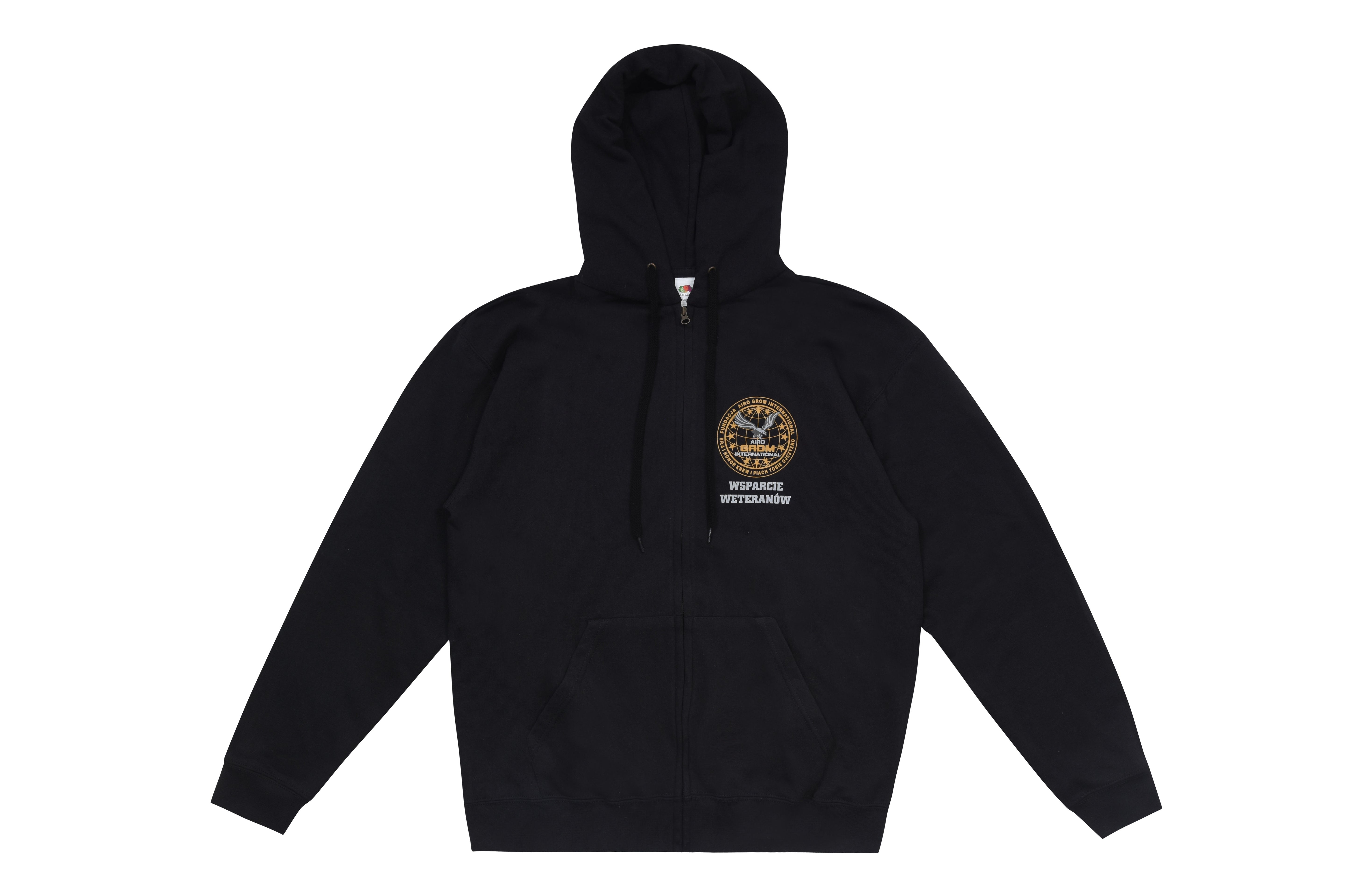 Bluza rozpinana / Zip Hoodie - Black Główne zdjęcie produktu