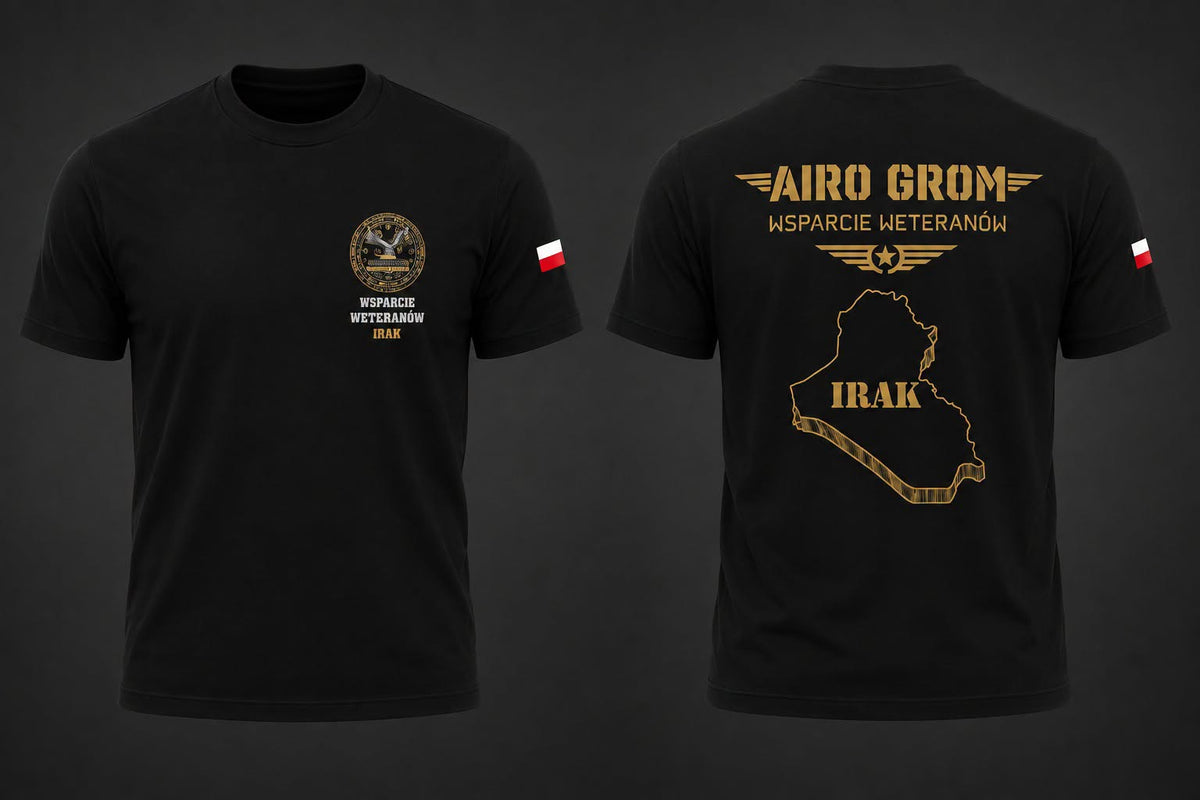 T-shirt Irak Wsparcie Weteranów - Tactical Black